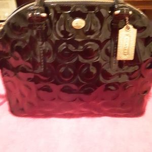 Coach genuine patent leather
